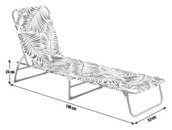 Habitat Global Leaf Folding Sun Lounger - Green 16 Habitat Global Leaf Folding Sun Lounger - Green -Bedding Promotion Store 9545047 R E001