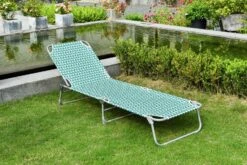 Habitat Global Leaf Folding Sun Lounger - Green 23 Habitat Global Leaf Folding Sun Lounger - Green -Bedding Promotion Store 9545047 R Z002C