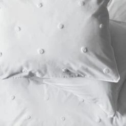 Habitat Tufted Spot White Bedding Set - Single 10 Habitat Tufted Spot White Bedding Set - Single -Bedding Promotion Store 9545607 R Z003A