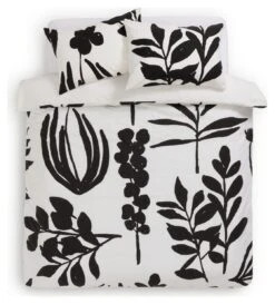 Habitat Cotton Floral Black & White Bedding Set - Double -Bedding Promotion Store 9547791 R Z002A