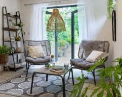 Habitat Nora 2 Seater Metal Garden Bistro Set - Grey -Bedding Promotion Store 9548415 R Z004C