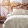 Habitat Velvet Panel Jacquard Shapes Bedding Set - Single -Bedding Promotion Store 9548446 R Z001A