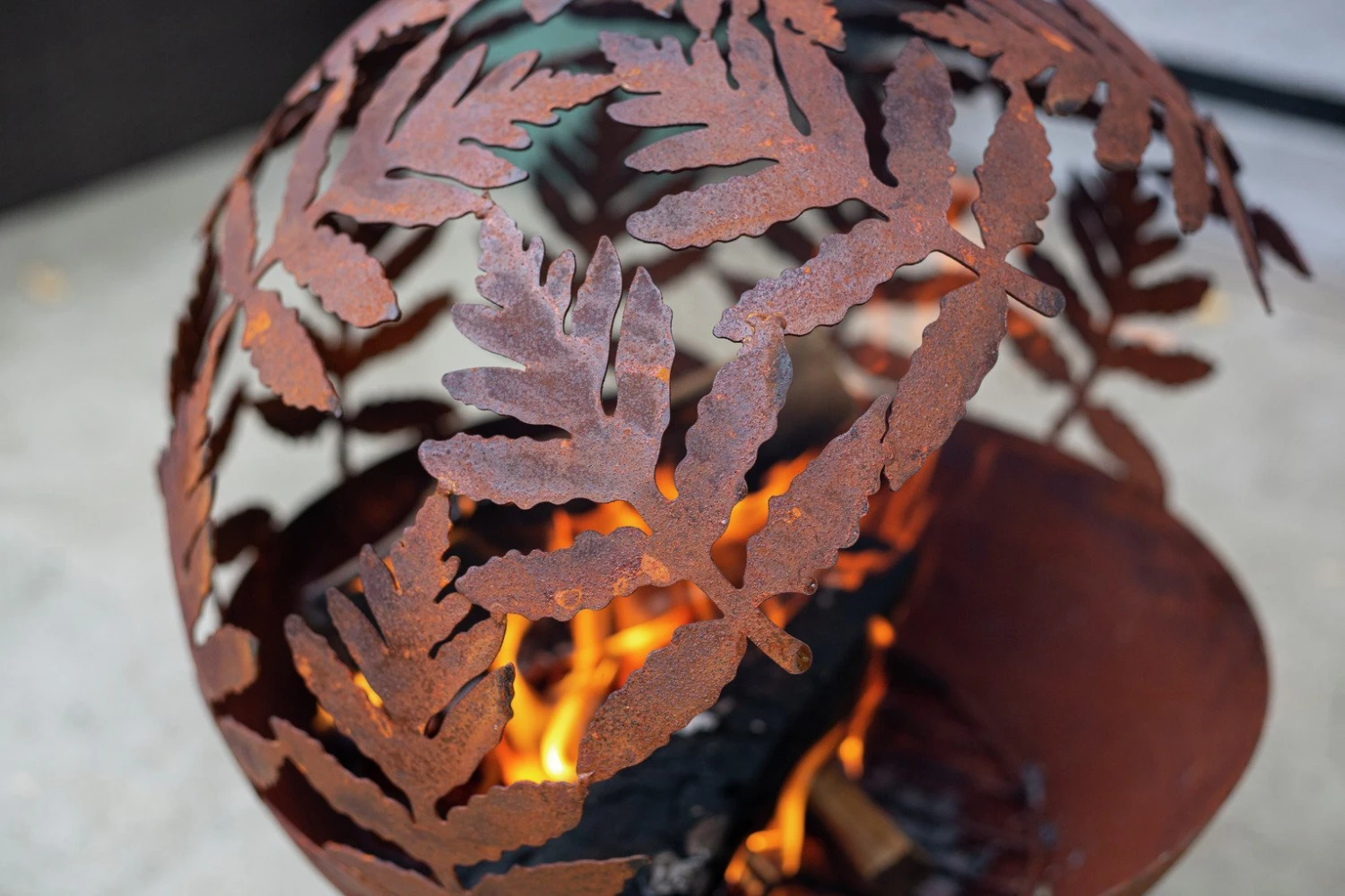 La Hacienda Aged Effect Globe Firepit 7 La Hacienda Aged Effect Globe Firepit - Image 5