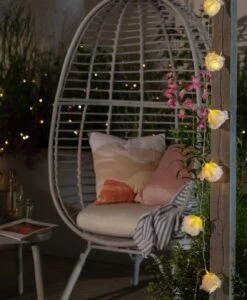 Habitat Warm White Solar Rose LED String Lights 9 Habitat Warm White Solar Rose LED String Lights -Bedding Promotion Store 9556964 R Z003A