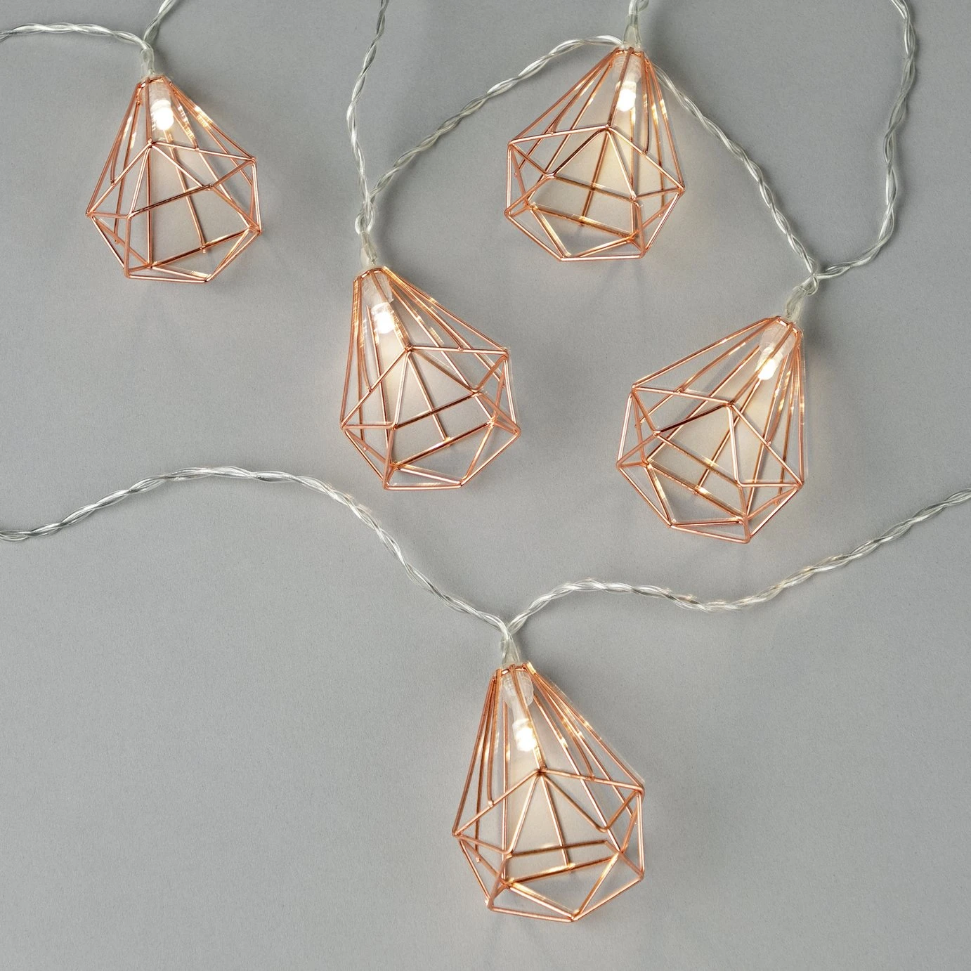 Habitat Warm White Geo Pendant Solar LED String Lights 5 Habitat Warm White Geo Pendant Solar LED String Lights - Image 3