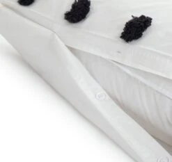 Habitat Cotton Tufted Spot White & Black Bedding Set -Single 12 Habitat Cotton Tufted Spot White & Black Bedding Set -Single -Bedding Promotion Store 9560651 R Z004A