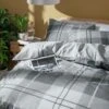 Habitat Check Charcoal Grey Bedding Set - Single 1 Habitat Check Charcoal Grey Bedding Set - Single -Bedding Promotion Store 9561155 R Z001A