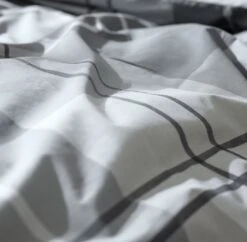 Habitat Check Charcoal Grey Bedding Set - Single -Bedding Promotion Store 9561155 R Z006A