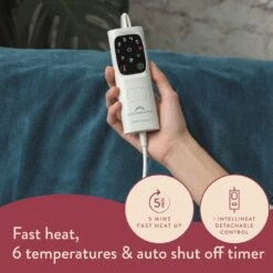 Dreamland Snuggle Up Teal Heated Throw - Large 14 Dreamland Snuggle Up Teal Heated Throw - Large -Bedding Promotion Store 9562745 R Z004A