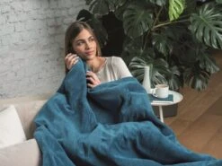 Dreamland Snuggle Up Teal Heated Throw - Large 19 Dreamland Snuggle Up Teal Heated Throw - Large -Bedding Promotion Store 9562745 R Z009A