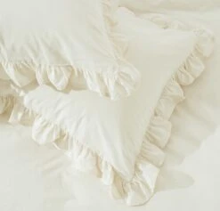 Habitat Cotton 180TC Frilled Cream Bedding Set - Single 10 Habitat Cotton 180TC Frilled Cream Bedding Set - Single -Bedding Promotion Store 9563146 R Z003A