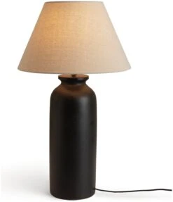 Habitat Hashi Ceramic Table Lamp - Black & Beige 18 Habitat Hashi Ceramic Table Lamp - Black & Beige -Bedding Promotion Store 9563603 R Z007A