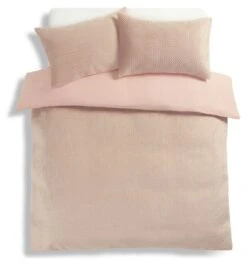 Habitat Pinsonic Velvet Plain Pink Bedding Set - Double -Bedding Promotion Store 9570311 R Z002A