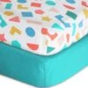 Habitat Kids Colourful Shapes 2 Pack Fitted Sheets - Cot 1 Habitat Kids Colourful Shapes 2 Pack Fitted Sheets - Cot -Bedding Promotion Store 9571310 R Z001A