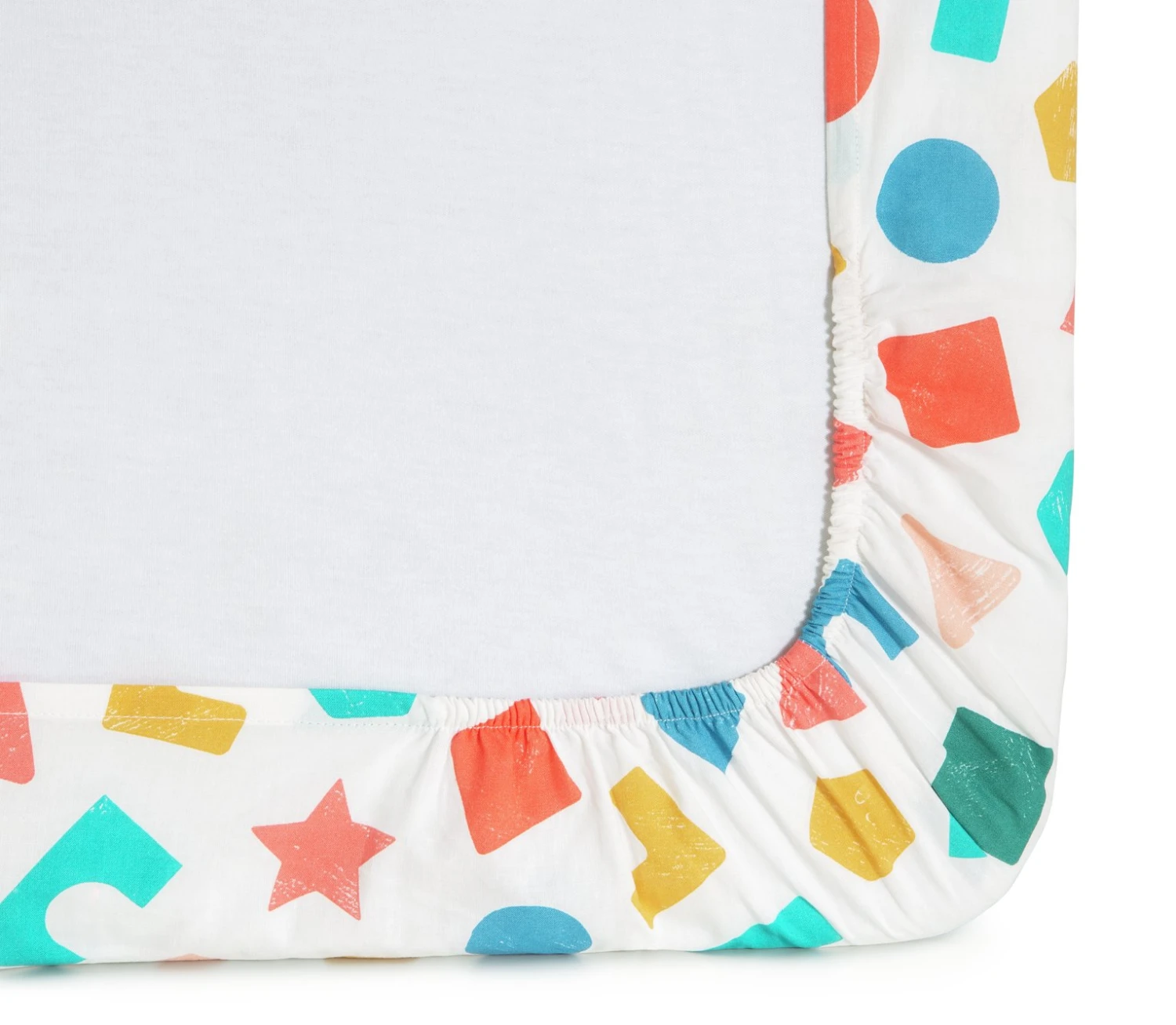 Habitat Kids Colourful Shapes 2 Pack Fitted Sheets - Cot 10 Habitat Kids Colourful Shapes 2 Pack Fitted Sheets - Cot - Image 8