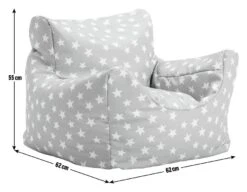 Habitat Kids Funzee Grey Stars Bean Bag -Bedding Promotion Store 9571815 R E001