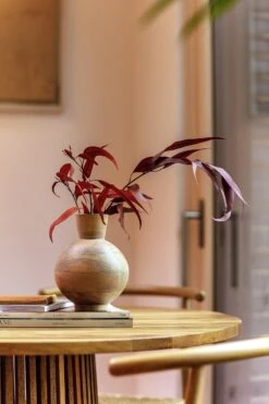 Habitat Mango Wood Vase - Natural -Bedding Promotion Store 9573662 R Z005C