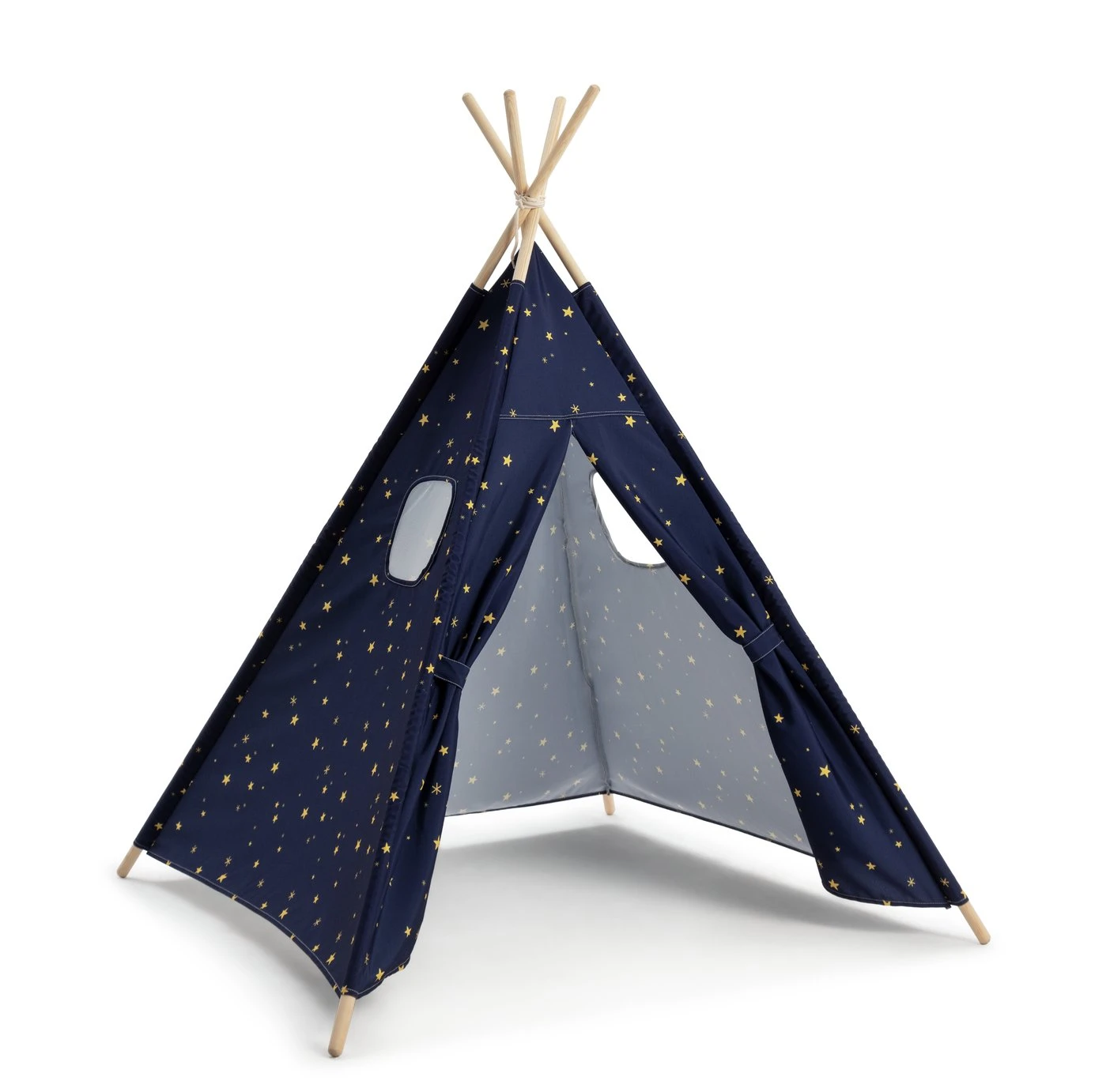 Habitat Kids Navy Blue Space Teepee Tent 4 Habitat Kids Navy Blue Space Teepee Tent - Image 2