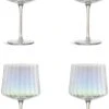 Habitat Iridescent Lustre Fluted Set Of 4 Gin Glass 2 Habitat Iridescent Lustre Fluted Set Of 4 Gin Glass -Bedding Promotion Store 9576638 R Z001A