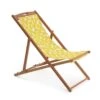 Habitat Folding Wooden Garden Deck Chair - Yellow 2 Habitat Folding Wooden Garden Deck Chair - Yellow -Bedding Promotion Store 9578227 R Z001A