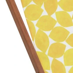 Habitat Folding Wooden Garden Deck Chair - Yellow -Bedding Promotion Store 9578227 R Z003A