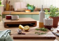 Habitat Global Sliding Wooden Chopping Board -Bedding Promotion Store 9579628 R Z001C