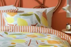 Habitat Panel Stripe Print Multicolour Bedding Set - Single -Bedding Promotion Store 9584297 R Z003C
