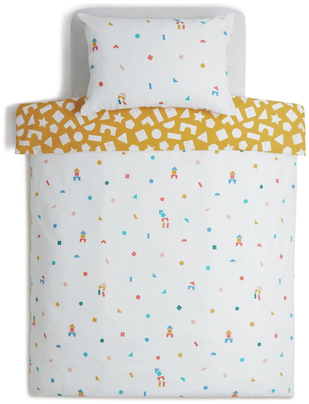 Habitat Kids Cotton Geo Pattern Play Bedding Set - Toddler 5 Habitat Kids Cotton Geo Pattern Play Bedding Set - Toddler - Image 3