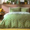 Habitat Sunburst Geo Green & Mustard Bedding Set - Single -Bedding Promotion Store 9588042 R Z001C
