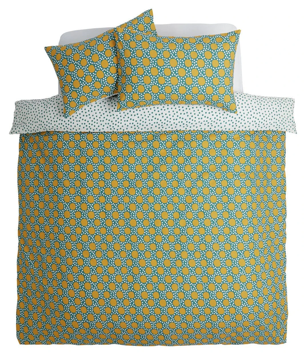 Habitat Sunburst Geo Green & Mustard Bedding Set - Single 5 Habitat Sunburst Geo Green & Mustard Bedding Set - Single - Image 3