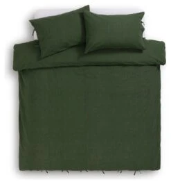 Habitat Cotton Textured Plain Green Bedding Set - Single -Bedding Promotion Store 9588736 R Z002A