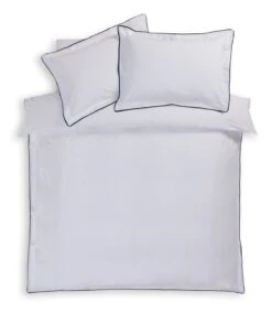 Habitat Cotton 200TC Oxford Edge White Bedding Set - Single -Bedding Promotion Store 9590401 R Z002A