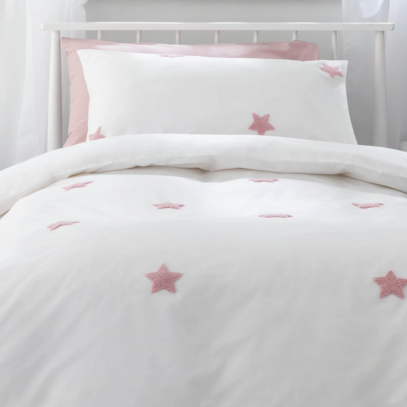 Habitat Tufted Star Pink Kids Bedding Set - Single 3 Habitat Tufted Star Pink Kids Bedding Set - Single