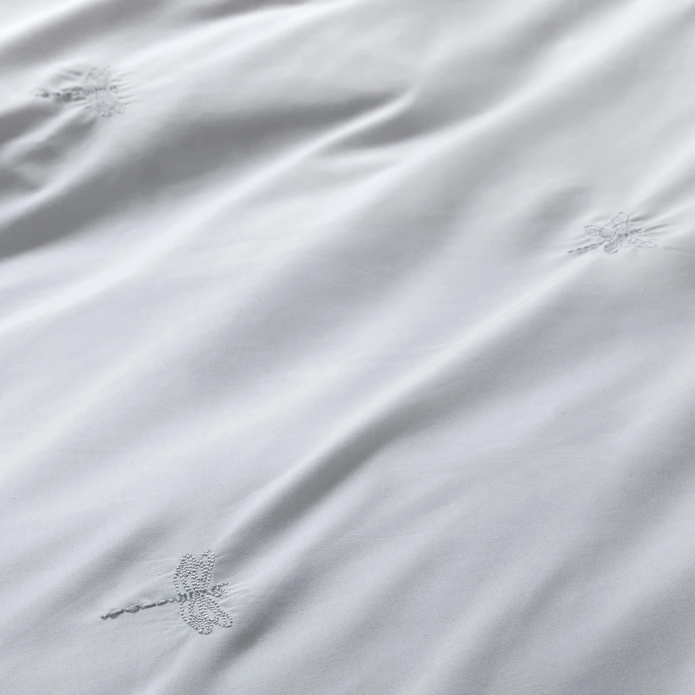Habitat Dragonfly Embroidered White Bedding Set - Single 8 Habitat Dragonfly Embroidered White Bedding Set - Single - Image 6