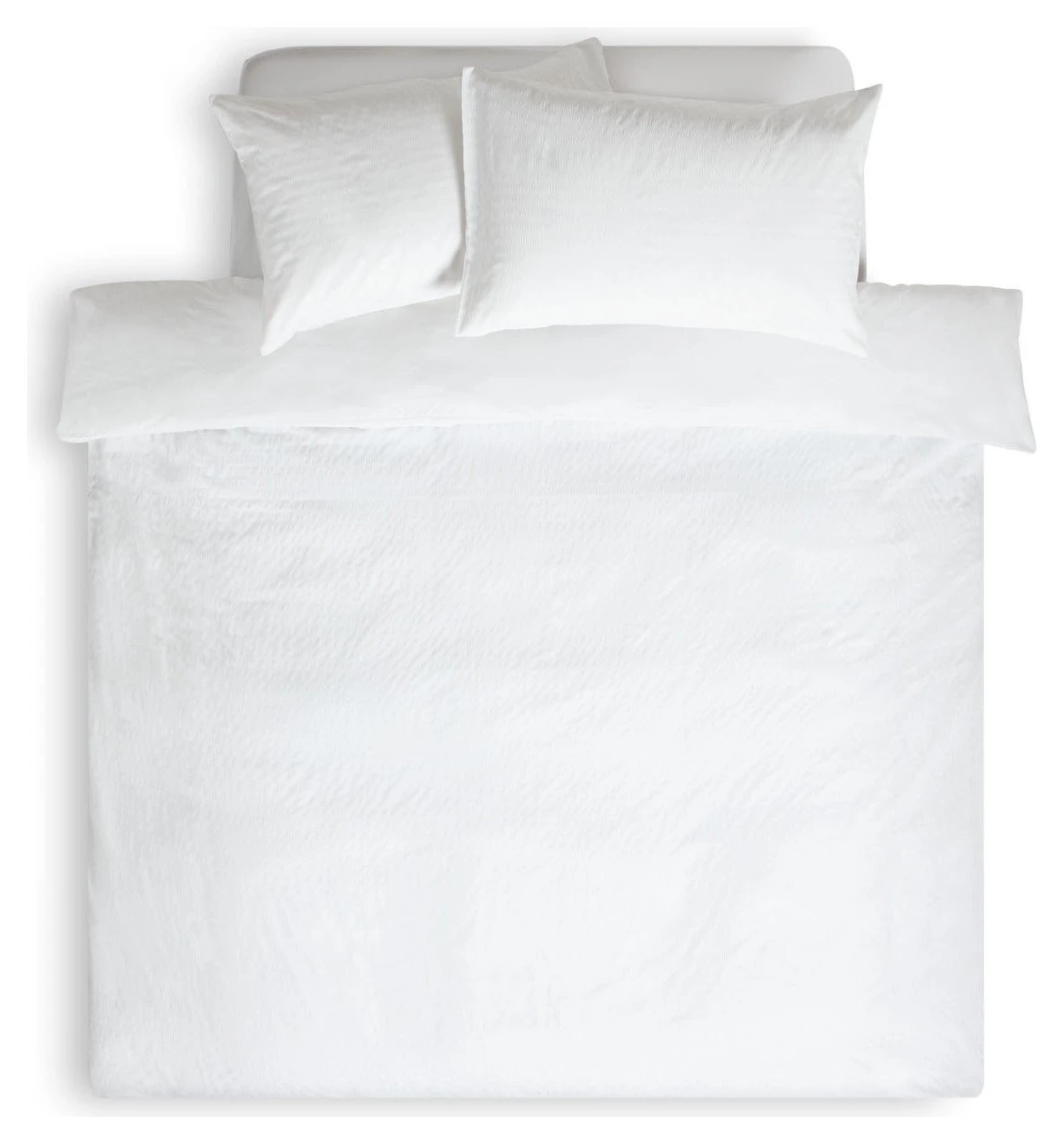 Habitat Seersucker Plain White Bedding Set - Single 5 Habitat Seersucker Plain White Bedding Set - Single - Image 3