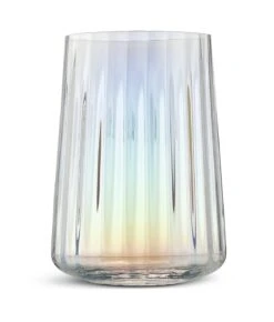 Habitat Iridescent Lustre Fluted Hi Ball Glasses -Bedding Promotion Store 9598898 R Z002A