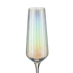 Habitat Iridescent Lustre Set Of 4 Champagne Flute -Bedding Promotion Store 9600102 R Z003A