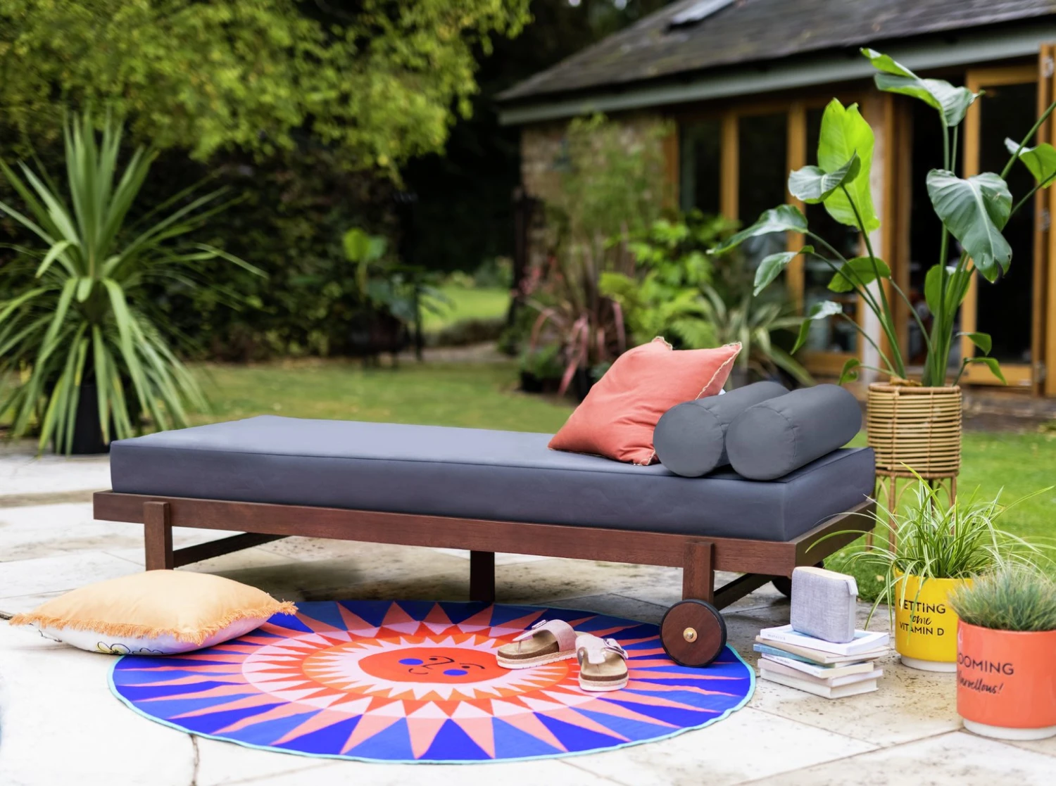 Habitat Belle Wood Garden Day Bed 4 Habitat Belle Wood Garden Day Bed - Image 2