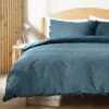 Habitat Herbalist Cotton Textured Blue Bedding Set - Single 1 Habitat Herbalist Cotton Textured Blue Bedding Set - Single -Bedding Promotion Store 9600803 R Z001A