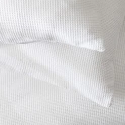 Habitat Cotton Waffle Plain White Bedding Set - Single -Bedding Promotion Store 9607064 R Z003A