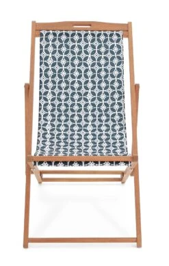 Habitat Folding Wooden Garden Deck Chair - Blue -Bedding Promotion Store 9607703 R Z002A