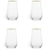 Habitat Set Of 4 Gold Rim Hi Ball Glasses 1 Habitat Set Of 4 Gold Rim Hi Ball Glasses -Bedding Promotion Store 9608018 R Z001A
