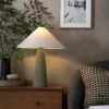 Habitat Conical Ceramic Table Lamp - Olive & Beige 1 Habitat Conical Ceramic Table Lamp - Olive & Beige -Bedding Promotion Store 9610264 R Z001A