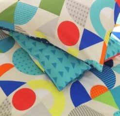 Habitat Kids Geo Shapes Twin Pack Bedding Set - Double -Bedding Promotion Store 9610790 R Z003A
