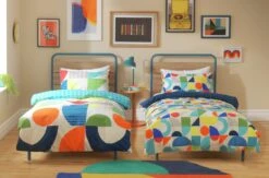 Habitat Kids Geo Shapes Twin Pack Bedding Set - Double -Bedding Promotion Store 9610790 R Z007A