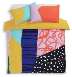 Habitat Panel Print Multicolour Bedding Set - Single -Bedding Promotion Store 9613656 R Z002A