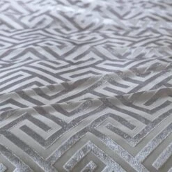 Habitat Geo Velvet Silver Bedding Set - Single 13 Habitat Geo Velvet Silver Bedding Set - Single -Bedding Promotion Store 9621356 R Z005A