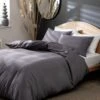 Habitat Cotton Waffle Plain Charcoal Bedding Set - Single -Bedding Promotion Store 9625211 R Z001A