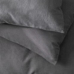 Habitat Cotton Waffle Plain Charcoal Bedding Set - Single 11 Habitat Cotton Waffle Plain Charcoal Bedding Set - Single -Bedding Promotion Store 9625211 R Z003A