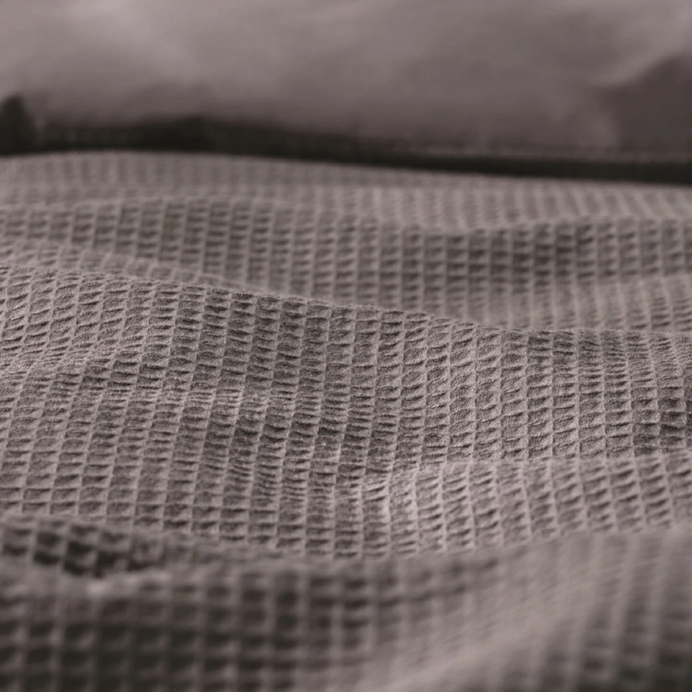 Habitat Cotton Waffle Plain Charcoal Bedding Set - Single 8 Habitat Cotton Waffle Plain Charcoal Bedding Set - Single - Image 6